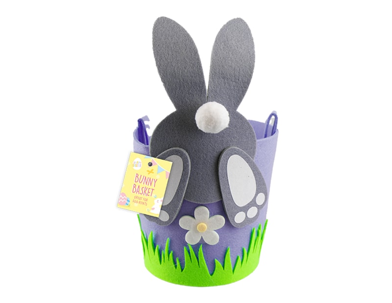 Wholesale Easter Pom Pom Bunny Basket | Gem imports Ltd.