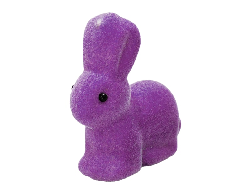 Wholesale Mini Flocked Bunny Decorations | Gem imports.