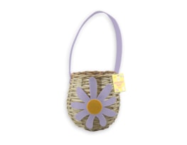 Wholesale Easter Woven Daisy Basket