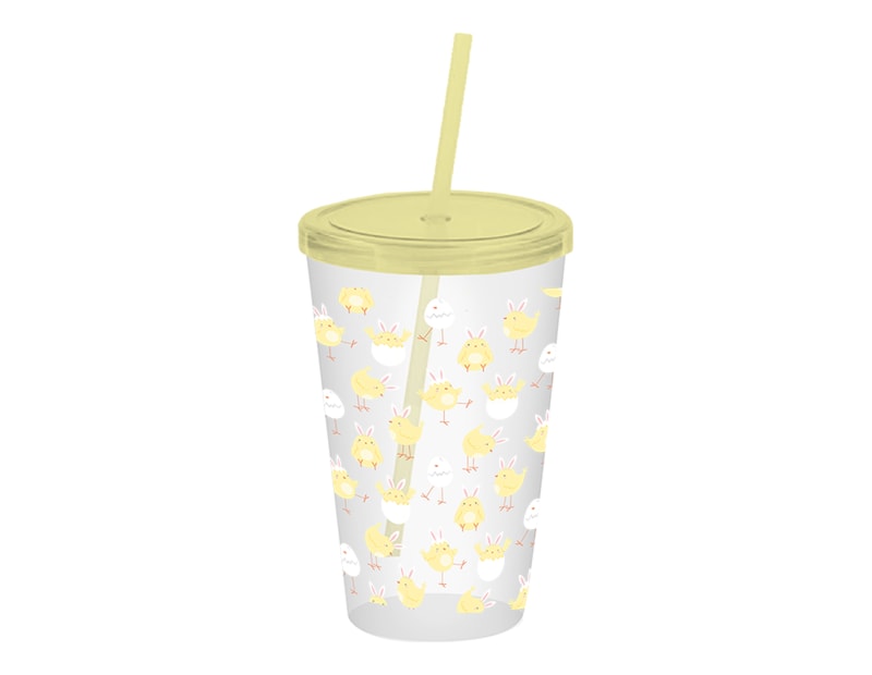 Wholesale Easter Printed Tumbler with Straw