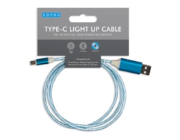 Wholesale Type - C Light up charging cable | Gem imports Ltd.