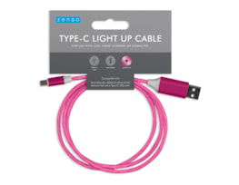 Wholesale Type - C Light up charging cable | Gem imports Ltd.