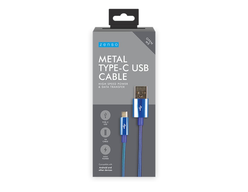 Wholesale Metal type C USB cable | Gem imports Ltd.