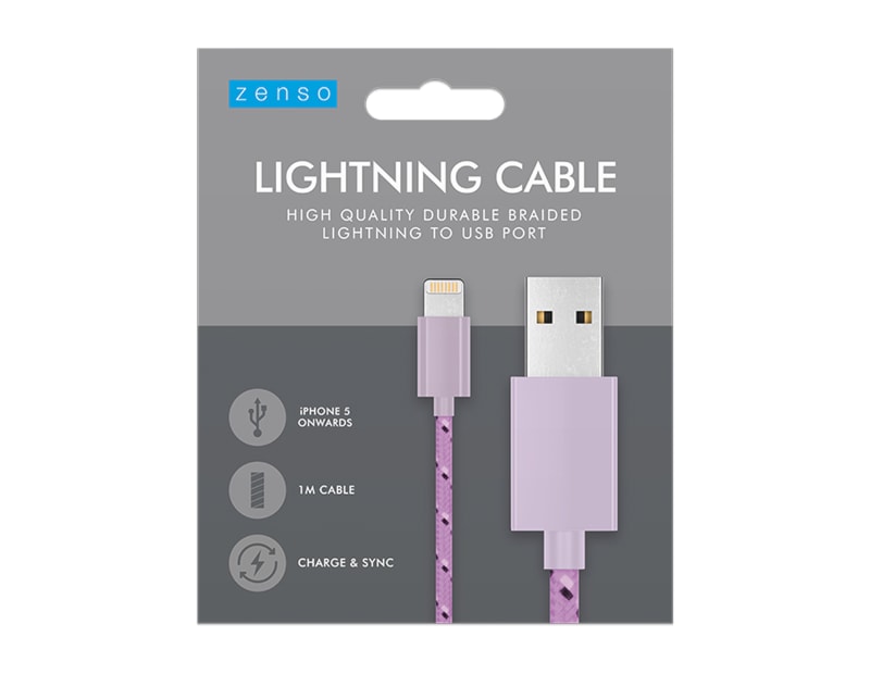 Wholesale Iphone Braided USB cable 1m