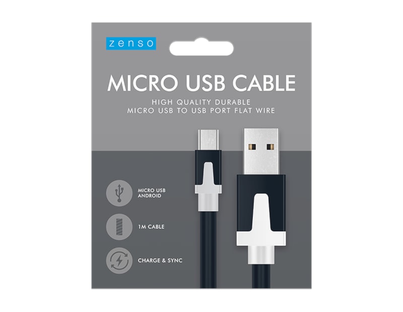 Wholesale Micro Flat USB Cable 1m