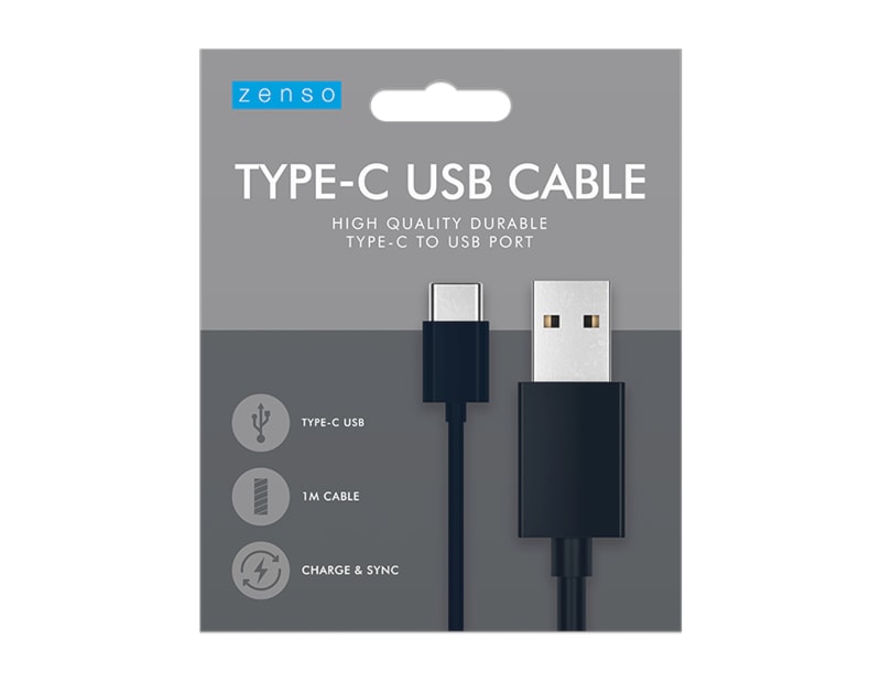 Wholesale Type C USB Cable 1m Coloured