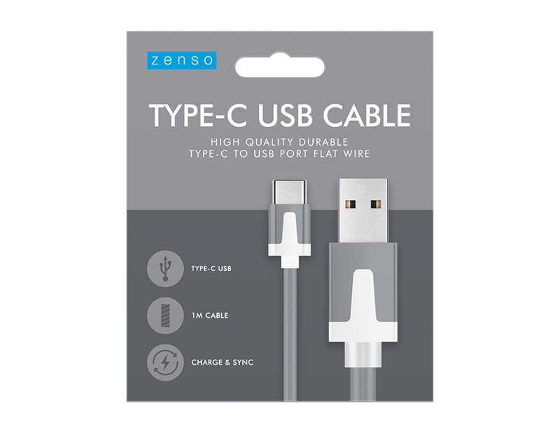 Wholesale Type C Flat USB cable 1m