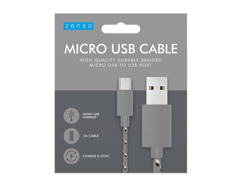 Wholesale Micro Braided USB cable 1M