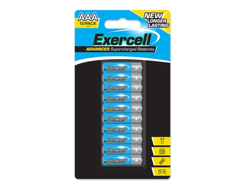 Wholesale AAA Extra Heavy Duty Batteries 10pk with Clip Strip