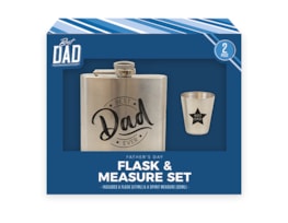 Wholesale Father's Day Flask & Measurer Set