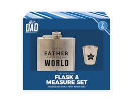 Wholesale Father's Day Flask & Measurer Set