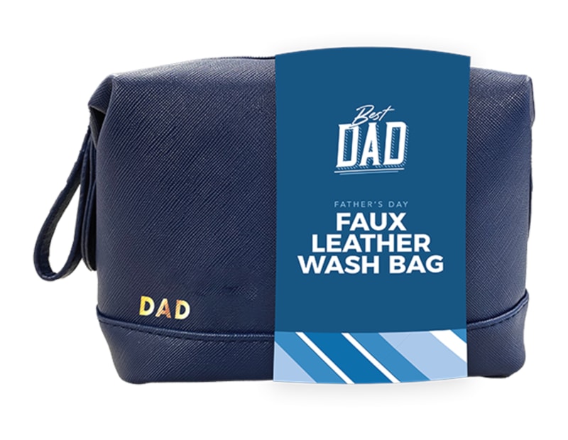 Wholesale Father's Day PU Leather Wash Bag