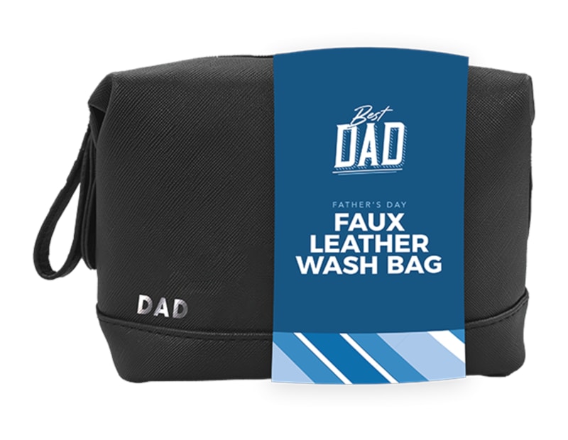 Wholesale Father's Day PU Leather Wash Bag