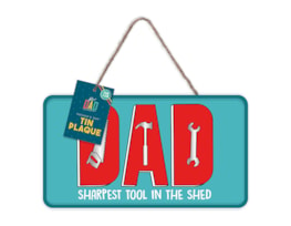 Wholesale Father's Day Tin Plaque 20cm x 11.5cm