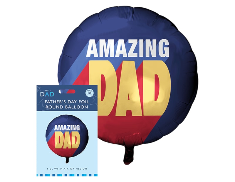 Wholesale Father's Day 18" Round Foil Balloon | Gem imports Ltd