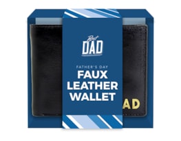 Wholesale Father's Day PU Leather Wallet PDQ