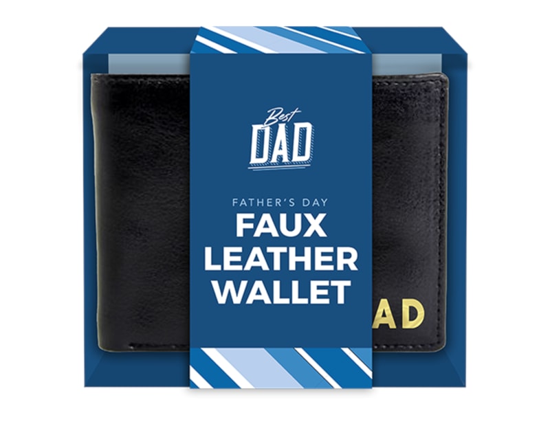 Wholesale Father's Day PU Leather Wallet PDQ