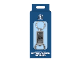 Wholesale Father's Day Metal Bottle Opener Keyring