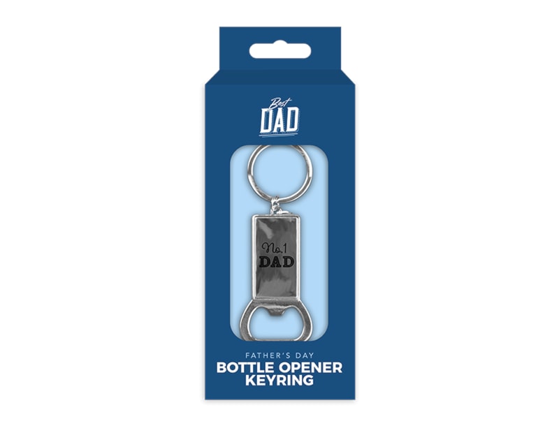 Wholesale Father's Day Metal Bottle Opener Keyring