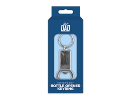 Wholesale Father's Day Metal Bottle Opener Keyring