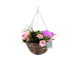 Wholesale Rounded Artificial Petunia Hanging Basket