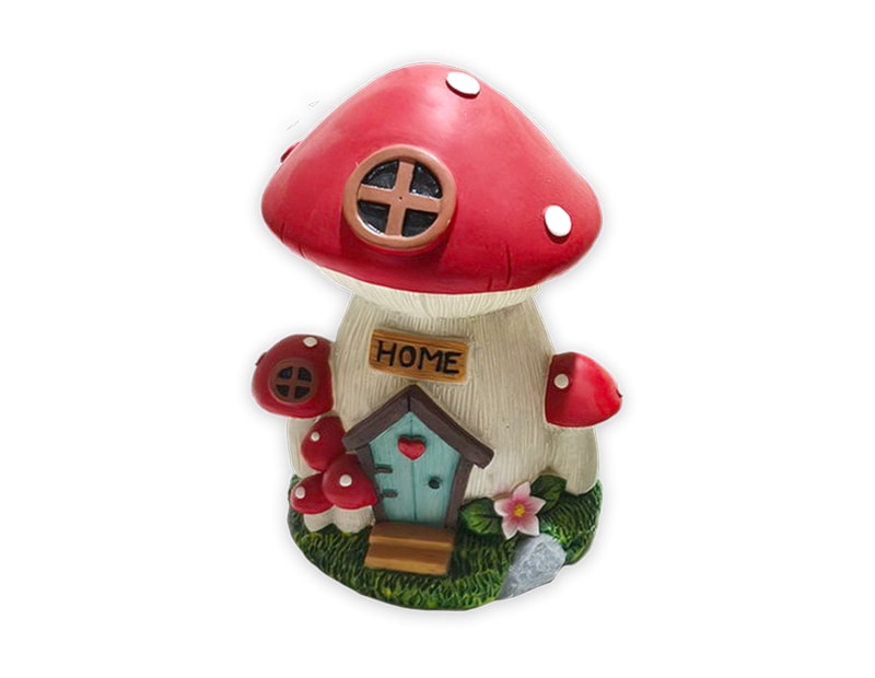 Wholesale Resin Mushroom House 17cm