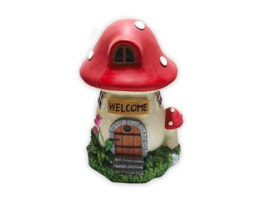 Wholesale Resin Mushroom House 17cm