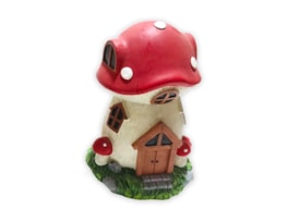 Wholesale Resin Mushroom House 17cm