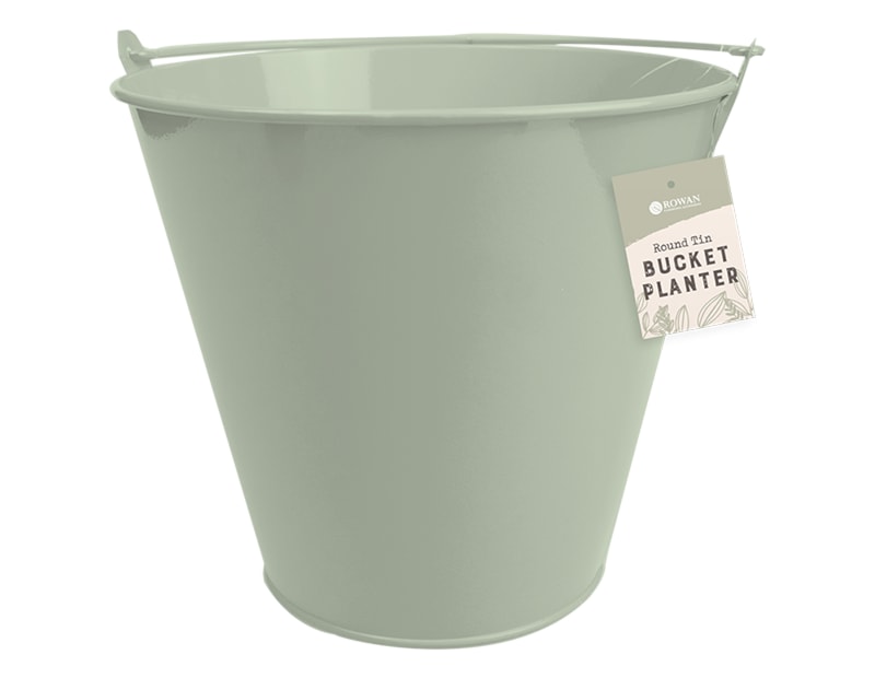 Wholesale Round Tin Bucket Planters