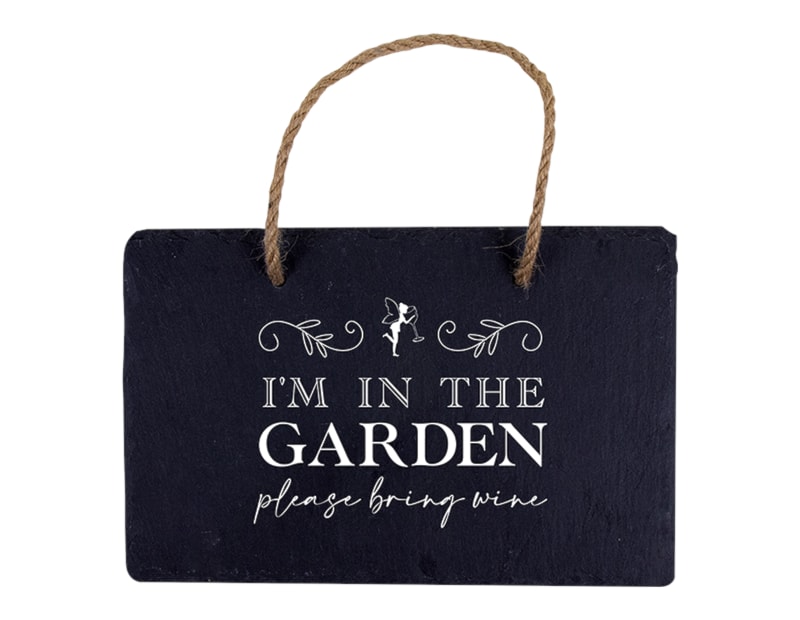 Wholesale Slate Hanging Garden Signs