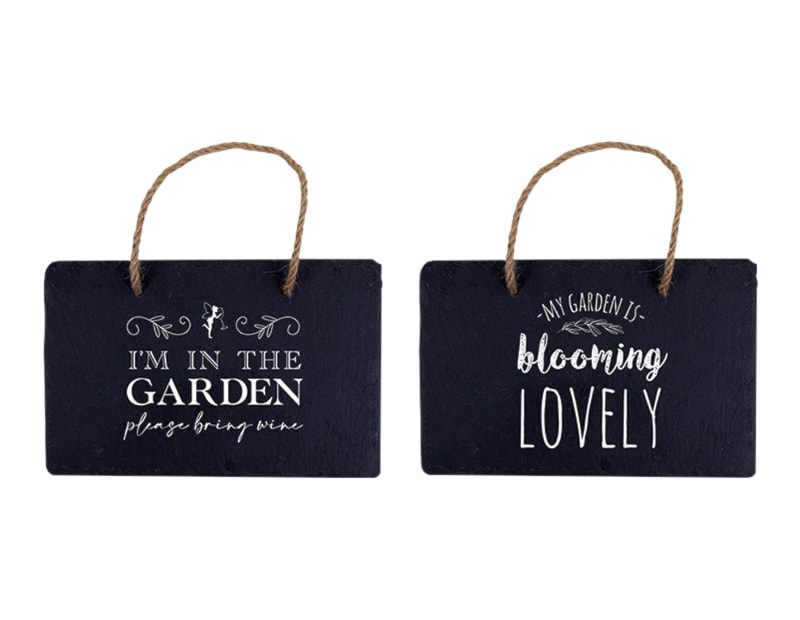 Wholesale Slate Hanging Garden Signs