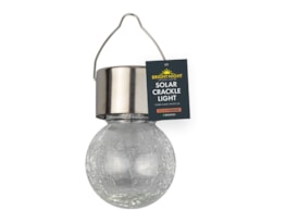 Wholesale Solar Clear Glass Crackle Ball Light