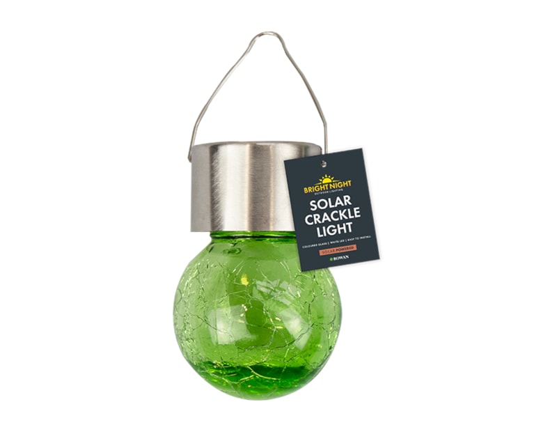 Wholesale Solar Coloured Glass Crackle Ball Light