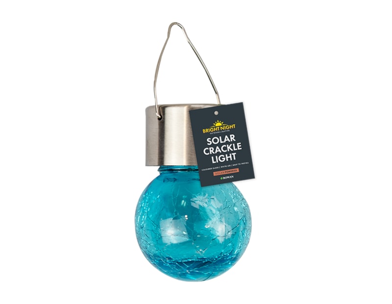 Wholesale Solar Coloured Glass Crackle Ball Light