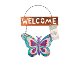 Wholesale Metal Butterfly Welcome sign