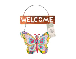 Wholesale Metal Butterfly Welcome sign