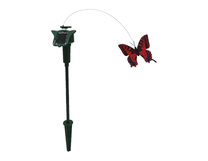 Wholesale Solar powered fluttering butterfly stake