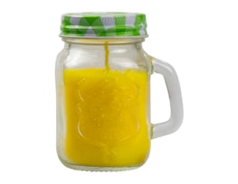 Wholesale Mini Gingham Citronella mason jar candle