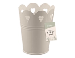 Wholesale Metal Heart Cut out pot | Gem imports Ltd.