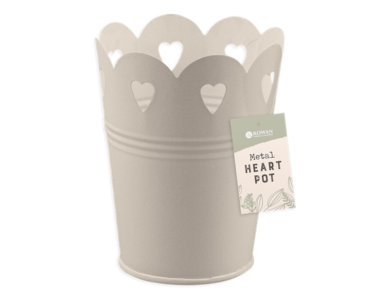 Wholesale Metal Heart Cut out pot | Gem imports Ltd.