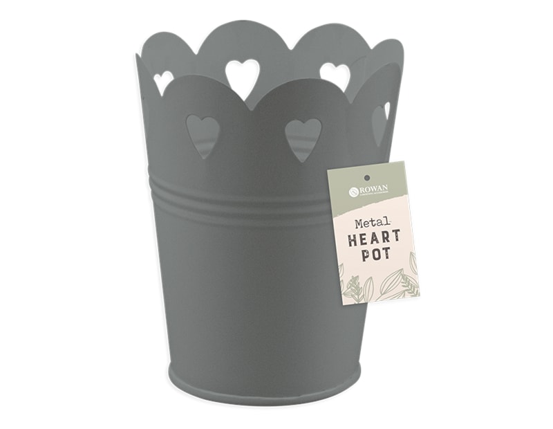 Wholesale Metal Heart Cut out pot | Gem imports Ltd.