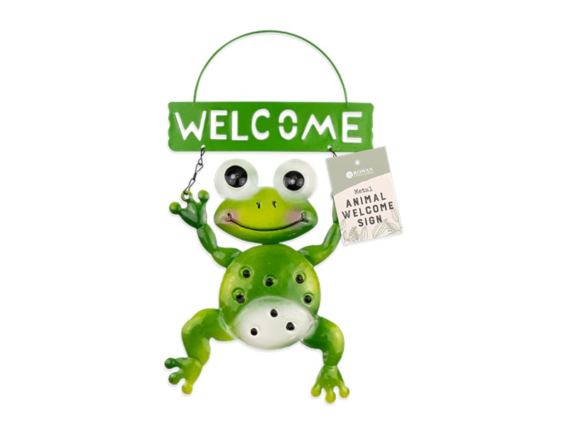 Wholesale Cute Animal Metal Welcome sign | Gem imports ltd.