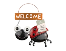 Wholesale Cute Animal Metal Welcome sign | Gem imports ltd.