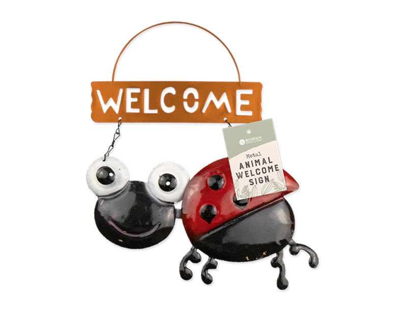 Wholesale Cute Animal Metal Welcome sign | Gem imports ltd.