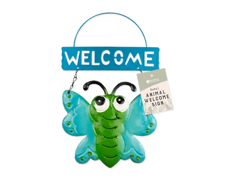 Wholesale Cute Animal Metal Welcome sign | Gem imports ltd.