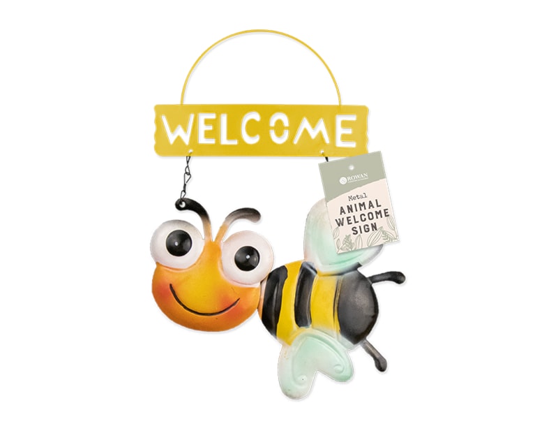 Wholesale Cute Animal Metal Welcome sign | Gem imports ltd.