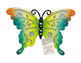 Wholesale Rainbow butterfly meal wall plaque | Gem imports Ltd.