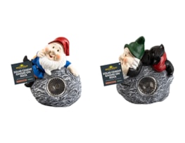 Wholesale Cement Gnome on Rock Solar Light