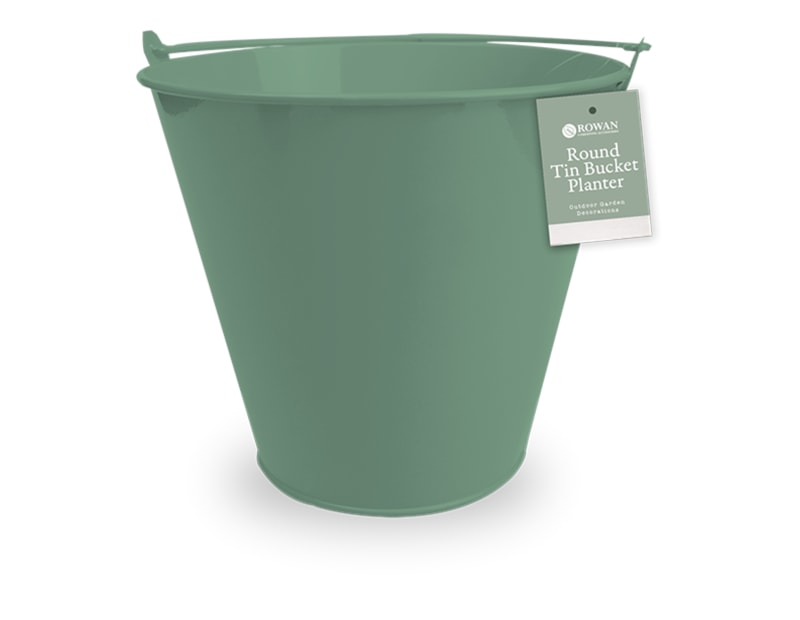 Wholesale Round Tin Bucket Planter