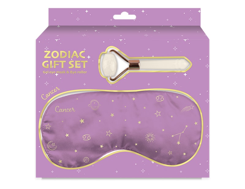 Wholesale Zodiac Gel Eye Mask & Face Roller Set